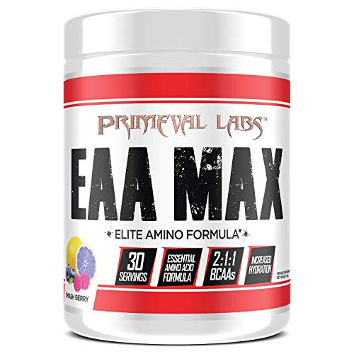 Primeval Labs EAA Max, Essential Amino Acids Supplement Powder, BCAAs