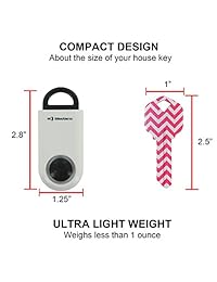 imaxalarm alerta SOS alarma Personal alarma de 130dB y de emergencia de seguridad dispositivo de seguridad blanco negro