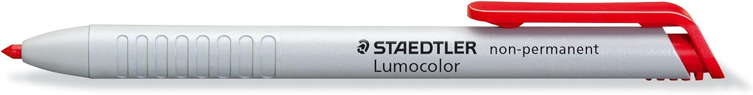 STAEDTLER 768N-2 Lumocolor Omnichrom Non-Permanent Lead Holder - Red, 3mm (Single Pencil)