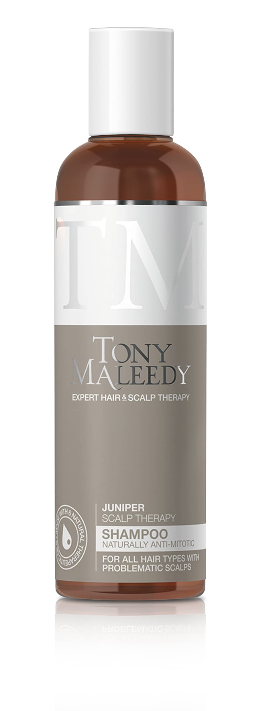 Tony Maleedy Scalp Therapy Juniper Shampoo, For Dry, Sensitive Scalps & Itchy Flaky Skin, Anti Dandruff & Anti Hair Loss, Gentle & Soothing Treatment, Clinically Proven, 6 Natural Oils - 100ml — image 1
