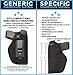 Neoprene IWB Inside The Waistband Handgun/Pistol Holster With Mag Pouch Bundle | Gun For Concealed Carry, Universal | Fits: S&W M&P Shield, Glock 17 19 26 27 42 43, Sig Sauer, Ruger LC9/LCP, & More