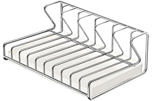 SundiooK for Stainless Steel Dish Drying Rack with Drain Tray, 304 for Stainless Steel, 27 x 18.5 x 10 cm, Rust-Proof, Space-