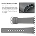 Fullmosa Leather Bands Compatible with Apple Watch Band 42mm 41mm 40mm 38mm for Women Men, Top Grain Genuine Leather Strap for iWatch Series 11/10/9/8/7/6/5/4/3/2/1,SE3/2/1, Grey/Silver