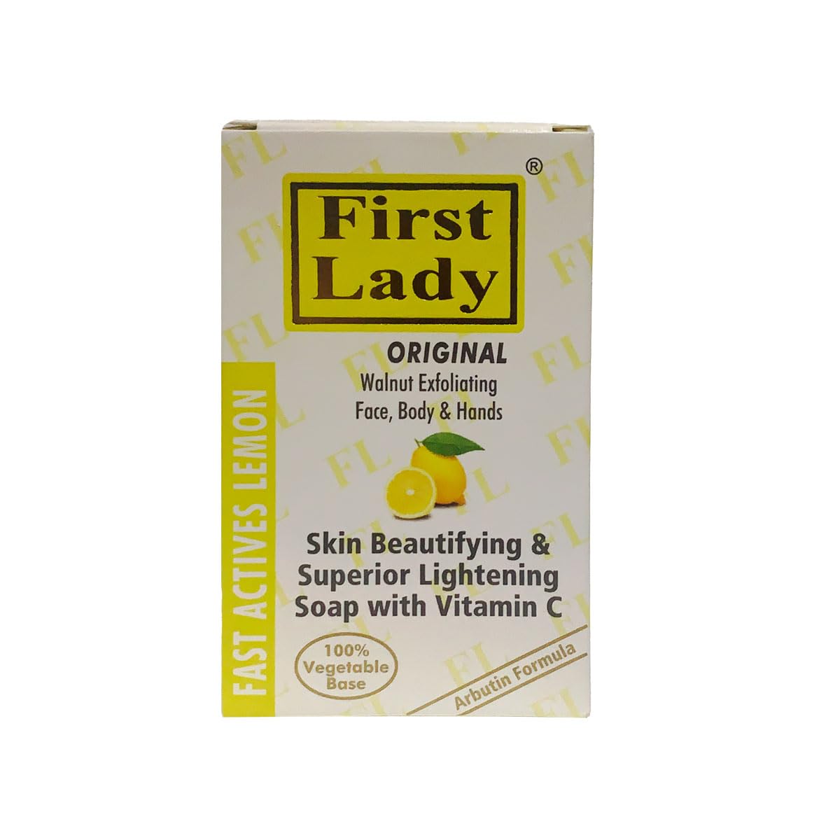 First Lady Lemon & Vitamin C Skin Beautifying & Superior Brightening Soap 200g - Exfoliating for dark spots, hyper pigmentation, toning, glowup for hand and body