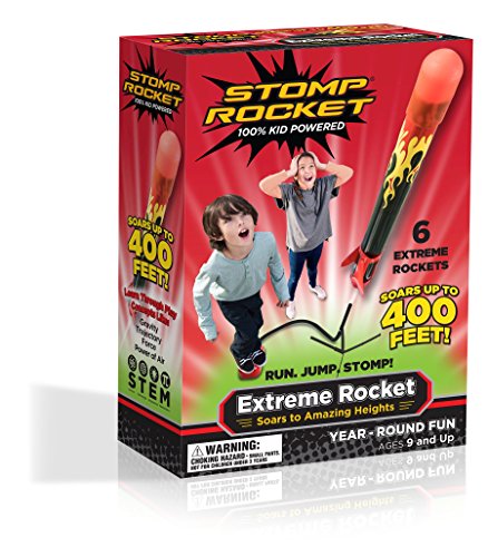 Stomp Rocket Extreme Rocket (Super High Performance), 6 Rockets [Packaging May Vary]