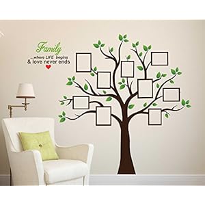 Wallstick Vinyl ‘Family Tree’ Wall Sticker ( 49 cm x 4 cm x 4 cm, 69-3127)