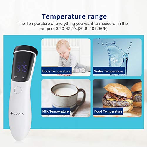 Thermometer for Fever - 2020 Upgrade Forehead Thermometer - Infrared Digital Thermometer Medical - Baby Infant Kids Adults Bathtub Object Room Temperature - Accurate Easy to Use - Thumbnail 2
