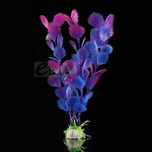 New Artificial Water Plants for Fish Tank Aquarium Plastic Decoration Ornament Blue set035