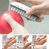 kuou Stainless Steel Nail Brush 2Pcs Hard Bristle Fingernail Clean Brush view 5