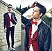Harvest Male Red Bow Tie - Pre-tied Adjustable Length Formal Tuxedo Satin Solid Color - Men & Teen Boys