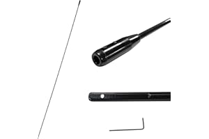 HUAALIUCHE Flex Bit 51-Inch Extension, Flex Shank Installer Drill Bit Extension, 1/4-Inch by 51-Inch with Wrench Key for Added Drill Bit Length for Drilling Between Walls or Several Rafters