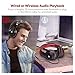 TaoTronics Wireless Headset Over Ear Headphones with Lightweight Memory Foam Ear Pads & Dual 40mm Drivers (3.5mm AUX, On Ear Controls, EQ Bass, 15 Hour Audio Playback)thumb 4