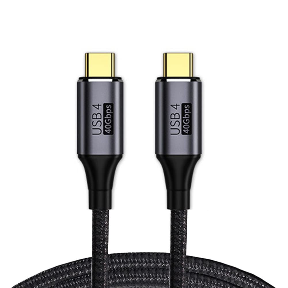 NFHK USB4 Cable 40Gbps with 100W Charging and 8K@60Hz 5K@60Hz USB4.0 Compatible with Thunderbolt3/4 120cm