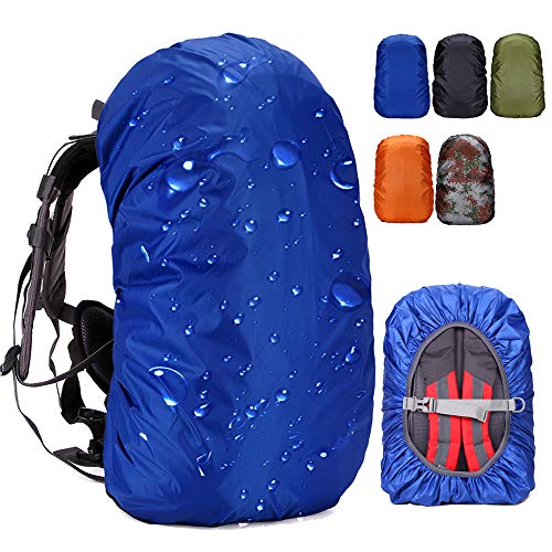 Loowoko Waterproof Backpack Rain Cover for (25-90L), Upgraded Anti-Slip Cross Buckle Strap & Rainproof Storage Pouch, for Hiking, Camping, Traveling, Cycling, Outdoor Activities