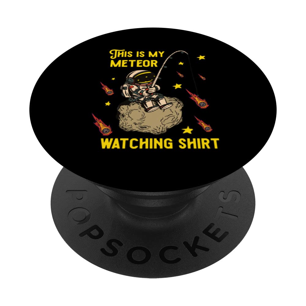 This Is My Meteor Watching Shirt Rock Asteroid PopSockets Swappable PopGrip