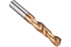 PATIKIL 9.5mm Drill Bit, Carbide Twist Jobber Bits Straight Shank 130° for Drilling Hard Metal Alloy Steel Stainless Steel Ti