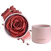 3D Matte Blusher, Rose Makeup Flower Petal Blush for Cheeks, Natural Glowing Redness Long Lasting Buildable Color, Contouring and Brightening, Makeup Powder blush as Festival Gifts(#01)