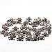 Surepromise Punk Skull Prong Head Bone Rivets Ghost Studs Leather DIY Craft Decorations ( 50 Pack, 1.25 ×1.7 × 0.63 cm, Silver)