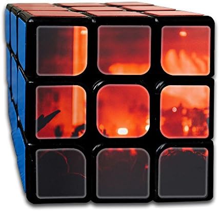WPPZ Happy Crowd And Stage Rubik's Cube 3D Printed 3x3x3 Magic Square Puzzles Game Portable Toys-Anti Stress For Anti-anxiety Adults Kids