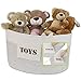 Emopeak Storage Basket - Cotton Rope with STORAGE and TOYS Labels, Beautiful Color Design, Home Decor addition for Toy Storage, Blankets, Laundry, Games
