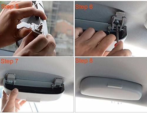 Pynxn - Sunglasses Glasses Storage Box Case Holder Fit For Mitsubishi ASX Outlander Lancer-ex Sport 2013-2014 Car Styling