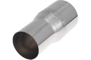 Motoforti 2.5" OD to 3" OD Mandrel Exhaust Bend Elbow Concentric Reducer T304 Stainless Steel Pipe Adapter 6 Inch Length Silv