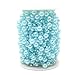 J-Rijzen 100 Feet Pearl Garland Roll of Beads Pearl Beads Chain Beaded Fishing Line Pearl Strands Bead Roll for Wedding Decorations Bridal Bouquet Party Decorations or Crafts (Blue)