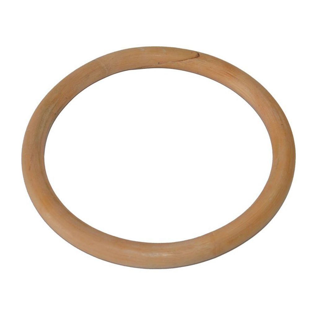 HemeraPhit Wing Chun Taiji Rattan Ring Wooden Yewen Sau Sticky Hand Strength Training Ring, 10"x8.5"