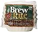 Brew Rite Basket Coffee Filters, 8-12 Cup, White Paper, 200-Count Bags (Pack of 12)