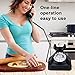 Richer-R Retro Phone,WX-3011 Vintage Retro Telephones One-line Operation with Multi Function Traditional Bell Ring,Plastic Home Telephone Retro Wire Landline Phone(Black)