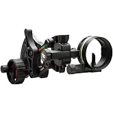 TRUGLO Range Rover Single-Pin Micro-Adjustable Archery Hunting Moving Bow Sight with Zero-in Adjustment Dial - Adjustable Quiver Mount &amp; LED Light Included - Left &amp; Right-Handed Configurations