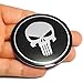 2.2INCH 4PCS Cool 3D Skull Car Steering Tire Wheel Center Car Sticker Hub Cap Emblem Badge Decal Symbol for Opel Renault Mazda BMW Audi Ford