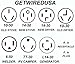 MALE 10-50P 3-PRONG PLUG 3-PIN CORD for RANGE / STOVE / OVEN / DRYER WIRE 220 50A-125/250V CABLE. GETWIREDUSA FX358