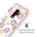 GUAGUA Galaxy S9 Plus Case Samsung S9 Plus Case Colorful Pineapple Slim Hybrid Hard PC Soft Silicone Cover Shockproof Protective Case for Samsung Galaxy S9 Plus Case for Girls&Women Rose Gold Pink