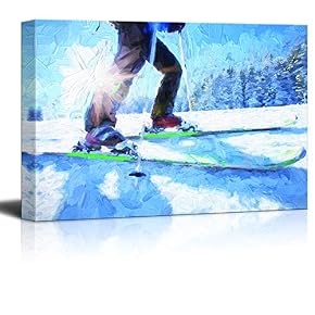 wall26 Canvas Wall Art Snowboarding Pictures Home Wall...