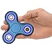 The Anti-Anxiety 360 Spinner Helps Focusing Fidget Toy [3D Figit] Tri-Spinner EDC Focus Toy for Kids & Adults - Best Stress Reducer Relieves ADHD Anxiety Boredom Metal Bearing (Blue)