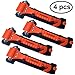 BlueSkyBos 4-Pack Auto Window Hammer Seat Belt Cutter for Emergency Escape Tool (2-in-1 4 Pack, Red)