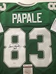 Autographed/Signed Vince Papale Philadelphia Eagles Green Football Jersey JSA COA