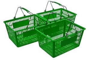 ONLY GARMENT RACKS Green Shopping Baskets (Set of 3)