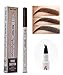 Microblade Eyebrow Pencil for tat brow look, Microblading Eyebrow Pen make up, Tattoo Pen for Every Skin Type with Long Lasting Quality, Waterproof Brow Pen Chestnut-Dark Brown
