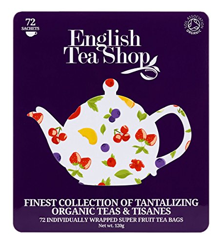 English Tea Shop Assorted Super Fruits Gift Box, 72 Tea Bags
