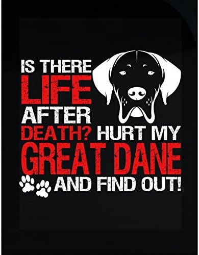 Is There Life After Death Hurt My Great Dane And Find Out - Sticker