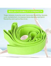 Yoga Stretching Strap,Premium Yoga Strap Stretch Band for Stretching and Rehabilitation-Rehab Stretch Band with 10 Neoprene Padded Loops to Improve Your Stretching Strap Flexibility