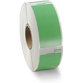 BETCKEY Colored Labels Compatible with Dymo 30336 (1" x 2-1/8") Return Address Labels, Compatible for Dymo LabelWriter Thermal 450, 4XL & Zebra Desktop Printers [2 Rolls, 1000 Labels, Green]