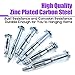 80Pcs Molly Bolt Assortment Kit, Hollow Wall Anchors Perfect for Secure Drywall, Sheetrock and Paneling to Walls or Ceilings - M4×32, M4×60, M5×52, M5×65, M6×52, M6×65 (Assortment Kit)