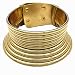 Haluoo_Jewelry Large Collar Circle Necklace,Haluoo Women African National Flamboyant Adjustable Necklace Creative Leather Collar Necklace Punk Egypt Chunky Collar Necklace Women Jewerly (Gold)thumb 2