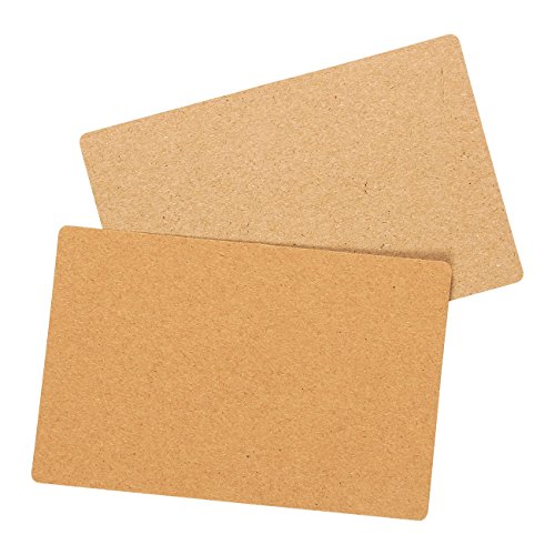 Pack of 100 Blank Flash Cards for Study or DIY Use Plain Index Cards