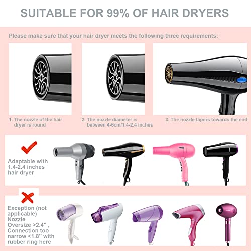 Hair Dryer Diffuser Attachment Universal: Suitable for to
