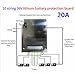 Akozon 36V 20A 10S Lithium Li-ion LiFePO4 BMS Battery Protection Board with Balancing
