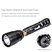 CrazyFire Diving Flashlight, Multiple Modes Scuba Diving Flashlight 1050lm Underwater 150m Professional Submarine Light Battery Charger